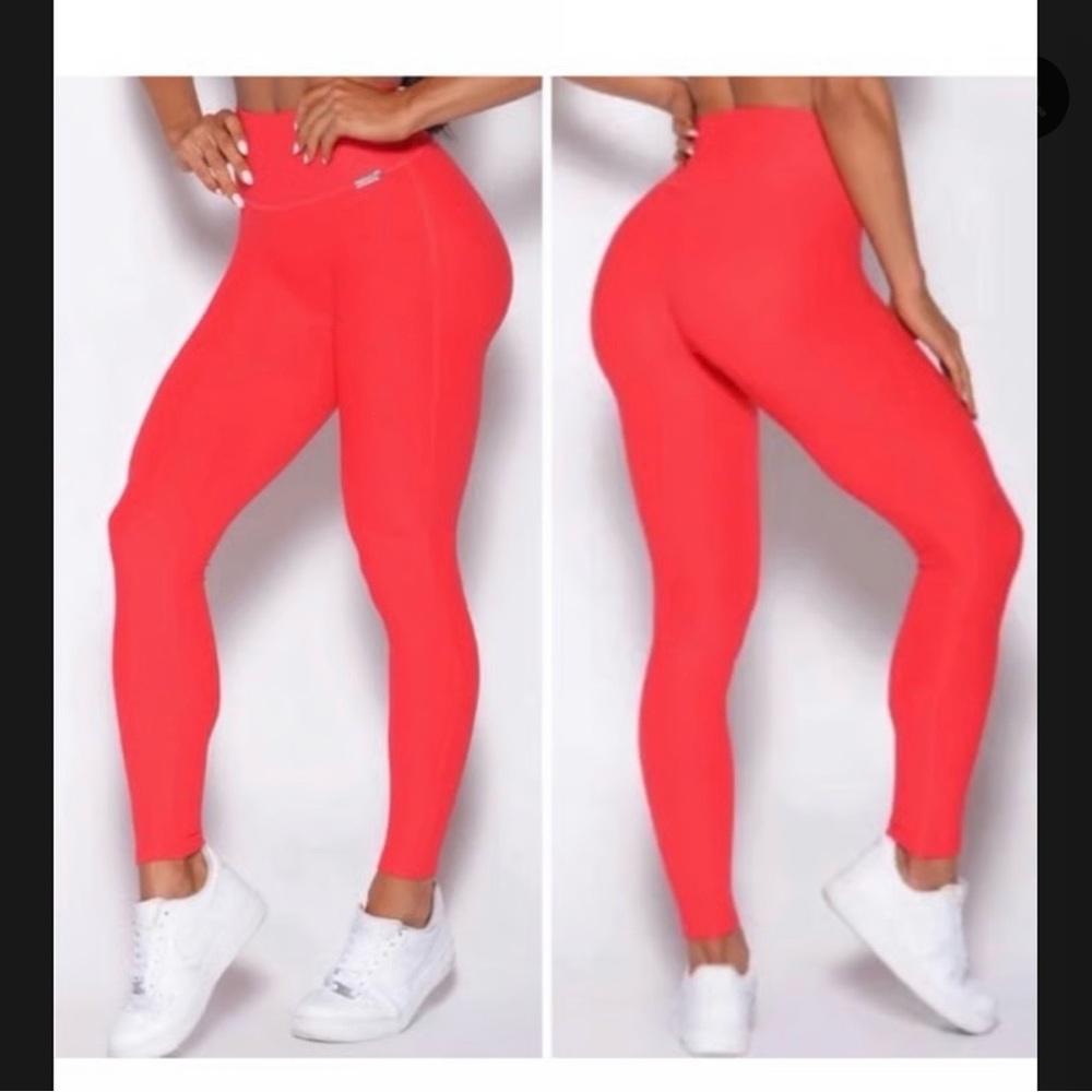 Bombshell Sportswear chevron Red Leggings